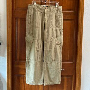 Billy Blues Khaki Cargo Pants - low to mid rise - Size 10 - Excellent Condition
